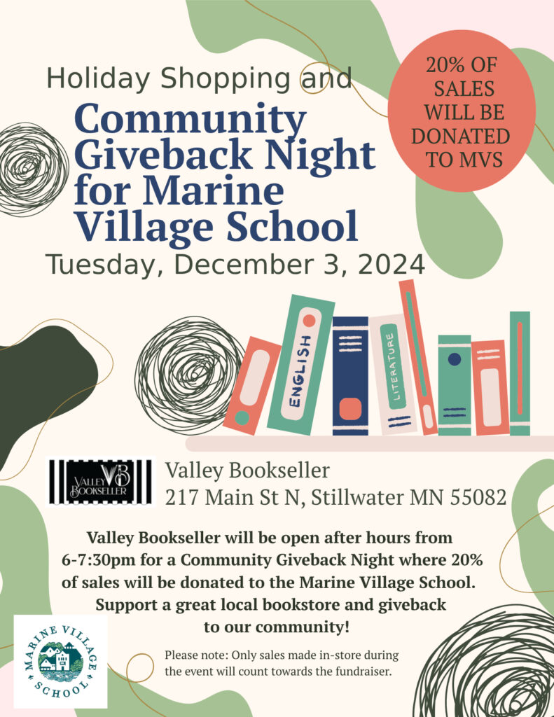 Valley Bookseller Giveback Night